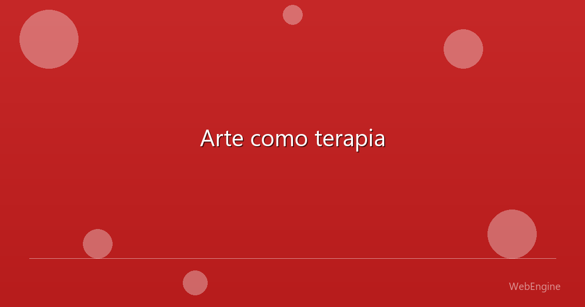 Arte como terapia