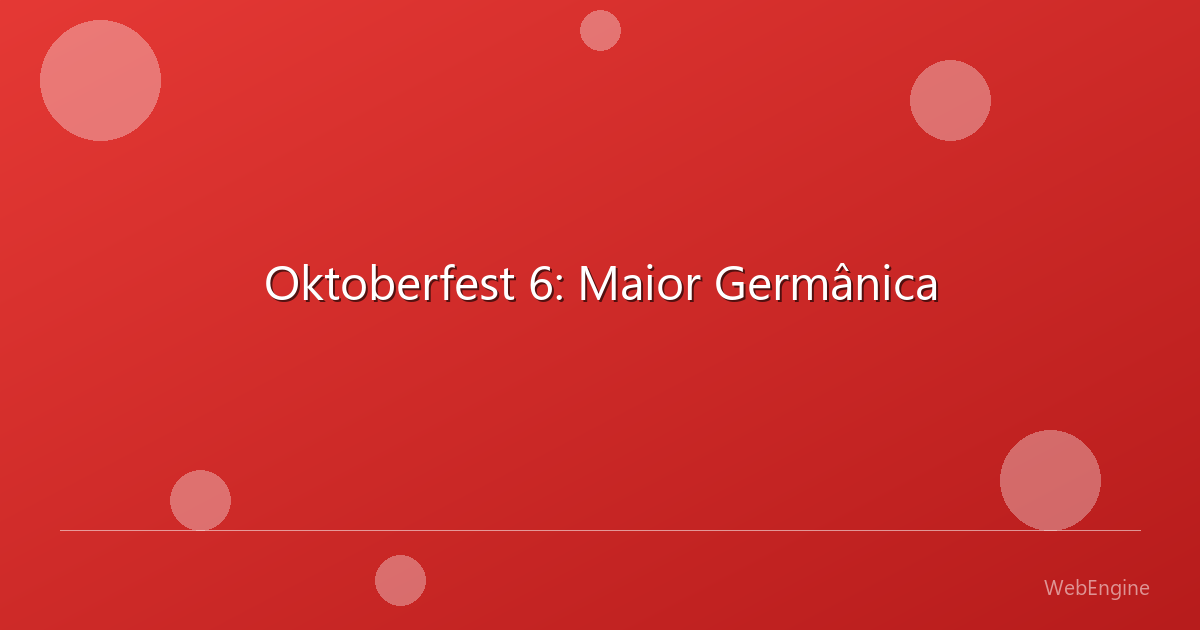 Foto de Oktoberfest 6: Maior Germânica em - 