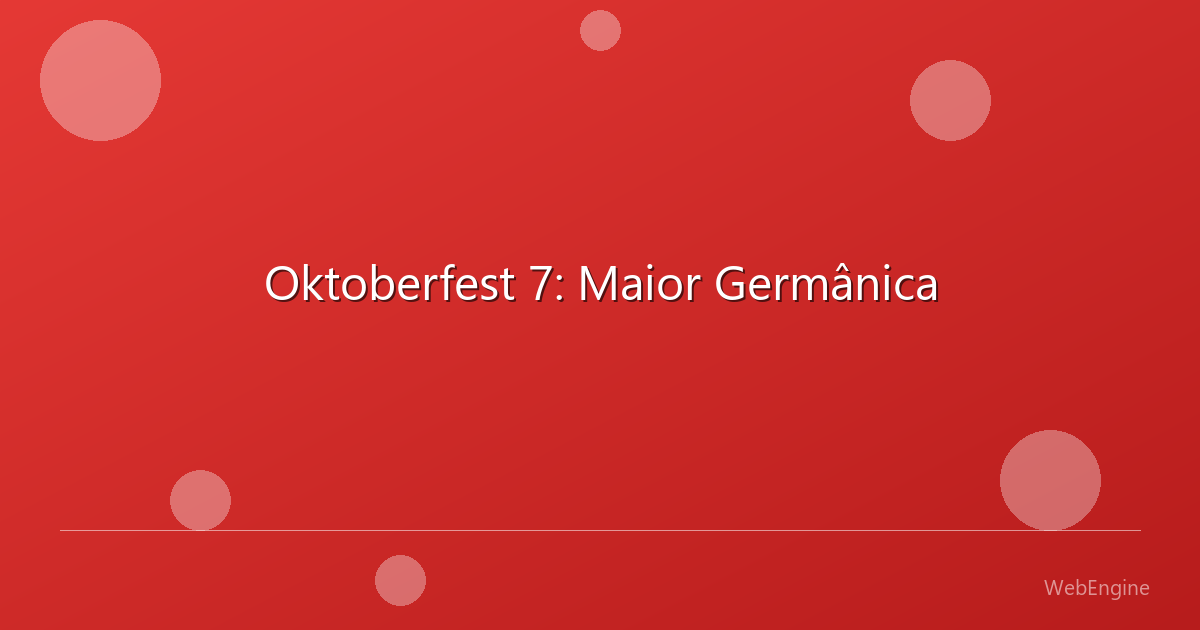 Foto de Oktoberfest 7: Maior Germânica em -