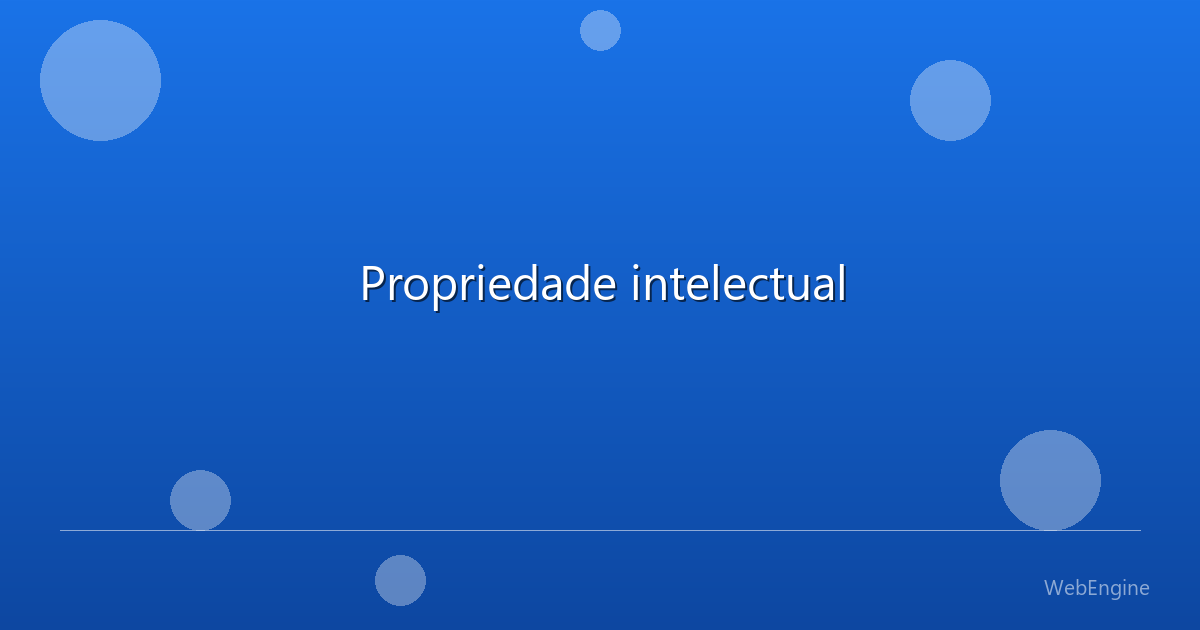 Propriedade intelectual